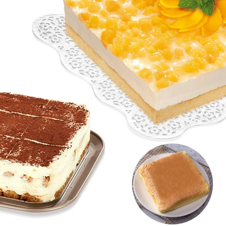 Square Cake Silicone Mold, 9-Inch Square Cake Pan Non-Stick