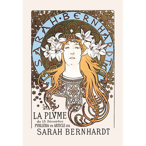 Sarah Bernhardt Museum quality giclee print canvas wrap(20" x 30")