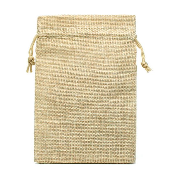 Minnieouse 50 Uds. De arpillera con cordón para joyería, pendientes, collares, bolsas, bolsas de embalaje de arpillera, paquete para fiesta, Ropa, zapatos y accesorios Miscelánea Bolsa