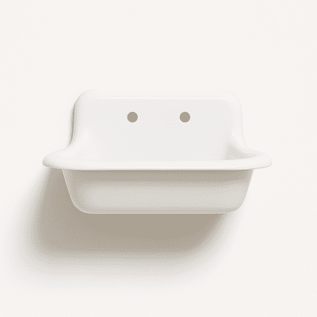 NBI Drainboard Sinks 24" x 18" Spare White Reinforced Cast Acryllic Single Bowl Drainboard Sink