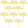thumbnail image 1 of 10 Pieces Happy Thanksgiving Cake Topper Cupckae for Thanksgiving Day Party ration (Gold), 1 of 7