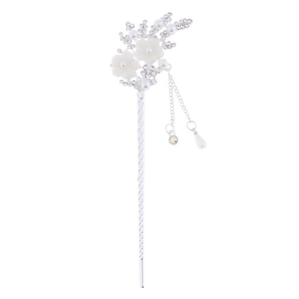 El palillo chino del palillo del pelo cuelga la decoración pendiente de la borla del Pin del moño de la horquilla 2 SM SunniMix Palos para el cabello que cuelgan para las mujeres