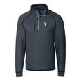 thumbnail image 2 of Men's Cutter & Buck Heather Navy Villanova Wildcats Mainsail Sweater-Knit Half-Zip Pullover Jacket, 2 of 3