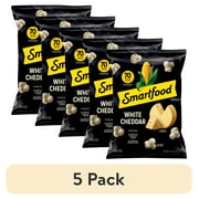 (5 pack) Smartfood Popcorn, White Cheddar, 6.75 oz Bag