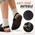 thumbnail image 3 of CKWLXQY Women's Suede Clogs with Back Strap Men's Cork Footbed Leather Mules Clogs for Women Comfort Memory Foam Slingback Clog Sandals with Adjustable Buckle Slip on Potato Shoes, 3 of 8