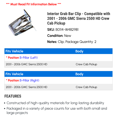 thumbnail image 2 of Interior Grab Bar Clip - Compatible with 2001 - 2006 GMC Sierra 2500 HD Crew Cab Pickup 2002 2003 2004 2005, 2 of 2