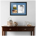 thumbnail image 2 of ArtToFrames Collage Photo Picture Frame with 1 - 8x10 and 2 - 4x6" Openings, Framed in Black with Liberty Blue and Black Mats (CDM-3926-223), 2 of 8