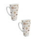 thumbnail image 1 of Duo de Tazas de cerámica 502 ml con diseño ilustrado de perros, 1 of 7
