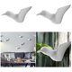 thumbnail image 1 of Gancho de pared BLESIY 4x gaviota resina percha estante Bolsa escudo clave titular blanco, 1 of 8