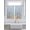 Blue, variant on Starfish Summer Beach Bathroom Window Curtain, Coastal Ocean Wooden Sea Shell Light Filtering Coffee Kitchen Curtains, Bedroom Living Room Curtains 2 Panel 84"x45"