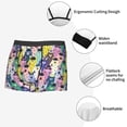 thumbnail image 3 of Yiaed Llamas Colorful Print Men's Soft Cotton Boxer Shorts Breathable Boxers Underwear Moisture-Wicking Underwear Stretch Boxer Briefs for Man-Small, 3 of 5