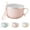 Pink, variant on 25 oz mug meals with lids, versatile and durable microwave-safe mugs for cooking, reheating, and serving soups, stews, oatmeal, and coffee