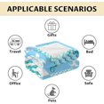 thumbnail image 6 of Sea Turtle Blanket for Women & Girls - 40x50 Inches Crib Size - Soft Fuzzy Plush Throws Gifts - Blue Cute Ocean Blanket for Couch & Sofa, 6 of 6