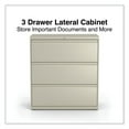 thumbnail image 3 of Alera Lateral File, 3 Legal/Letter/A4/A5-Size File Drawers, Putty, 36" x 18.63" x 40.25", 3 of 7