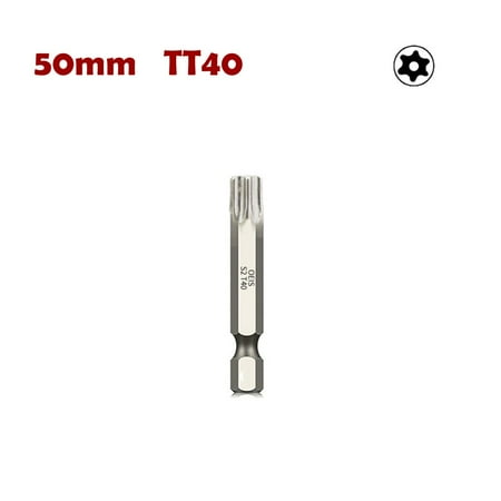 

2Inch Hollow Torx Screwdriver Bit Hex Shank -T40 Tool For Exact Screw Unscrew