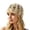 X1 Beige, variant on Ticikt Women Crochet Skull Cap, Handmade Hollow Fishnet Sequin Solid Cotton Hair Wrap Fashion Styling Beanie,Beige