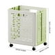 thumbnail image 3 of Cesta de ropa plegable con ruedas | Cesta de plástico portátil multifuncional | Organizador de ropa sucia rodante Contenedor de almacenamiento | Diseño de mango | Impermeable Ventilado |, 3 of 6