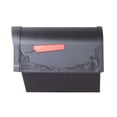 thumbnail image 7 of Outdoor Letter Holder Floral Curbside Mailbox with Newspaper Tube and Albion Mailbox Post, 7 of 7