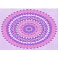 thumbnail image 1 of Ahgly Company Machine Washable Indoor Rectangle Transitional Blossom Pink Area Rugs, 7' x 9', 1 of 7