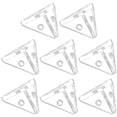 thumbnail image 2 of WORGEOUS 8 conectores triangulares para vitrinas de acrílico, conectores de esquina para vitrinas de acrílico., 2 of 8