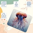 thumbnail image 3 of Jellyfish Desk Pad Mouse Mat Gaming Mouse Pad | Square 8.3x9.8 Inch Non-Slip Rubber Bottom Printed Suitable for Office and Gaming, 3 of 6