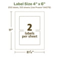 thumbnail image 6 of Avery EcoFriendly Rectangle Labels, 4" x 6", 200ct, 6 of 10