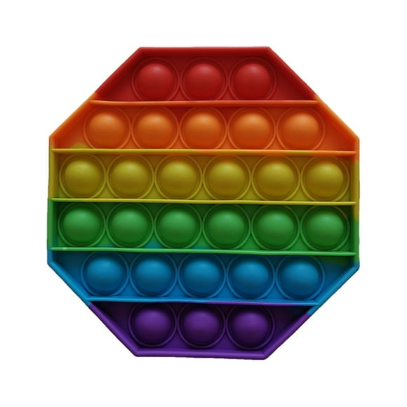 product description 1.Irresistibly Entertaining and Relaxing: Experience the joy of popping bubble wrap on a whole new level - now with even more satisfying texture, sound, and infinite reusability for that mesmerizing good feeling; Once you start popping, it’s impossible to stop until your itch is fully scratched 2.Rainbow Colored Fun and Shapes: No more boring wraps; Squeeze and pop your way to sensory heaven with four delightful shapes including square, circle, octagon, and heart; All of which are decked out in eye-catching, vibrant colors that appeal to bubble poppers of all ages 3.Durable and High-Quality Build: This fidget set is made of food-grade silicone that’s odorless, non-toxic, and BPA-free; It’s also incredibly flexible and resistant to tears or breakage, so you can let your kids can play with them to their heart's content without worry 4.So Many Ways to Have Fun: At home, in the car, or out and about, these cool pop its are small enough to fit anywhere and come with a handy canvas bag for quick storage & portability; Not only do you get instant stress and anxiety relief, they also improve your focus and help manage special needs 5.Ideal Gift, Stocking Stuffers for All Kids and the Kid in You: Our set is easy to wash or wipe clean, designed for all to enjoy, and backed up by a lifetime warranty; It’s the perfect figit popping toy for anyone looking to de-stress and have a great time - discover what you’ve been missing and start popping