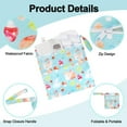 thumbnail image 3 of HAIJSEVR 2 Pack Waterproof Wet Bag, Cloth Diaper Wet Dry Bags with Zipper, Washable Travel Bags for Stroller Daycare Baby Diapers Yoga Gym Beach Pool Wet Toddler Swimsuits, 3 of 7