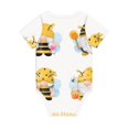 thumbnail image 6 of Rocae Gnomes Honey Bee for Baby Cotton Short-Sleeve Bodysuits for Unisex Onesies Bodysuit-3 Months, 6 of 7
