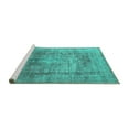 thumbnail image 2 of Ahgly Company Machine Washable Indoor Rectangle Persian Turquoise Blue Traditional Area Rugs, 2' x 3', 2 of 4