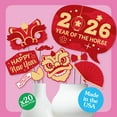 thumbnail image 3 of Big Dot of Happiness Lunar New Year - 2026 Year of the Horse Photo Booth Props Kit - 20 Count, 3 of 6