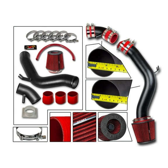 Rtunes Racing Black Cold Air Intake for 02-06 Nissan Altima 2.5L