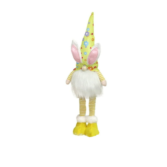 Xihbxyly Artículos En Oferta Adornos Decorativos Muñecos Sin Rostro con Forma Conejito Cálido Dibujos Animados de Pascua