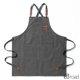 thumbnail image 2 of Delantal De Cocina Unisex Con Tirantes Cruzados – Lona Resistente, Ajustable, Bolsillos XL, Para Cocinar, Parrilla, Cafés Y Salones,grey, 2 of 8