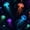 Color 1, variant on Peel and Stick Wallpaper Colorful Jellyfish Neon Glow Dark Wall Mural 23.6in x 9.8ft Self Adhesive Removable Wall Paper Renter Friendly Wallpaper for Bedroom Living Room Cabinets