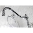 thumbnail image 4 of Kingston Brass KS3241PX Vintage Double-Handle Wall Mount Bathroom Faucet, Polished Chrome, 4 of 8