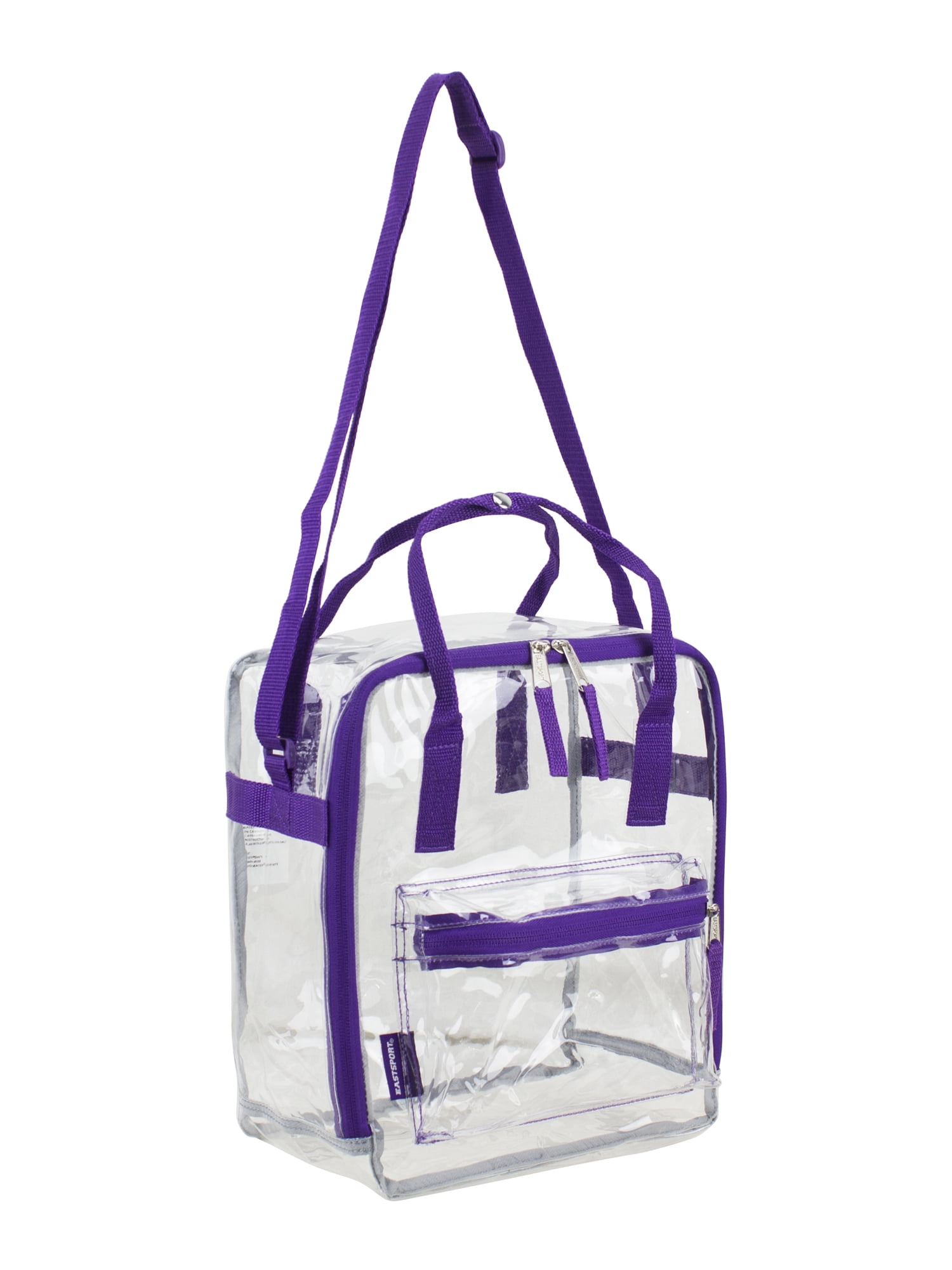 Eastsport Unisex Clear Tote Approved for Stadiums Purple