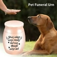 thumbnail image 3 of Walbest Small Urn for Dog/Cat 1.57" High Ashes Mini Urn Ash for Pet Aluminum Small Cremation Urn Memorial Ash Holder, 3 of 7