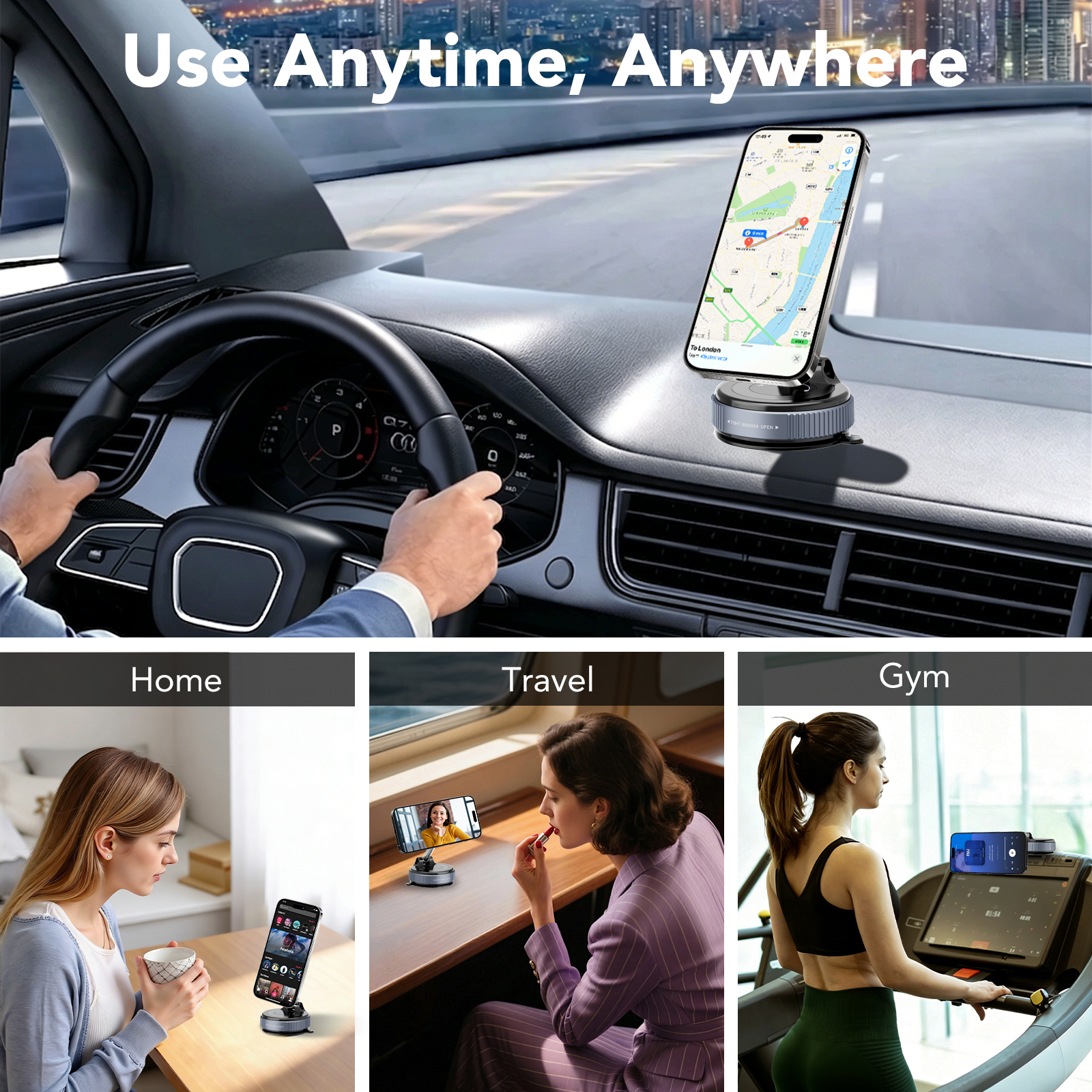 FAMOO Magnetic Car Phone Mount, 360° Adjustable photo 7