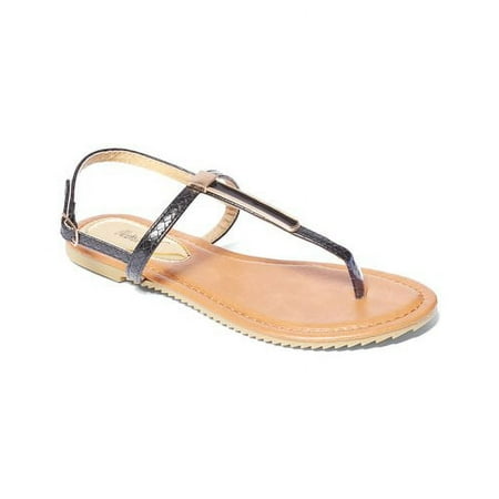 Victoria K Womens Metallic Embellishment Sandals
