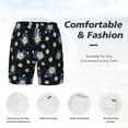 thumbnail image 3 of Rocae Daisies Flowers for Men's Swim Trunks Quick Dry With Two Side Pockets and One Lined Patch PocketSmall, 3 of 9