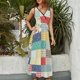 thumbnail image 2 of Geometric Printing Vestido Sin Mangas Vestidos Para Mujer, Vestido Suelto De Verano 2025, 2 of 5