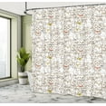 thumbnail image 4 of Ambesonne Kitten Shower Curtain, Funny Cat Family Doodle, 69"Wx70"L, Multicolor, 4 of 4