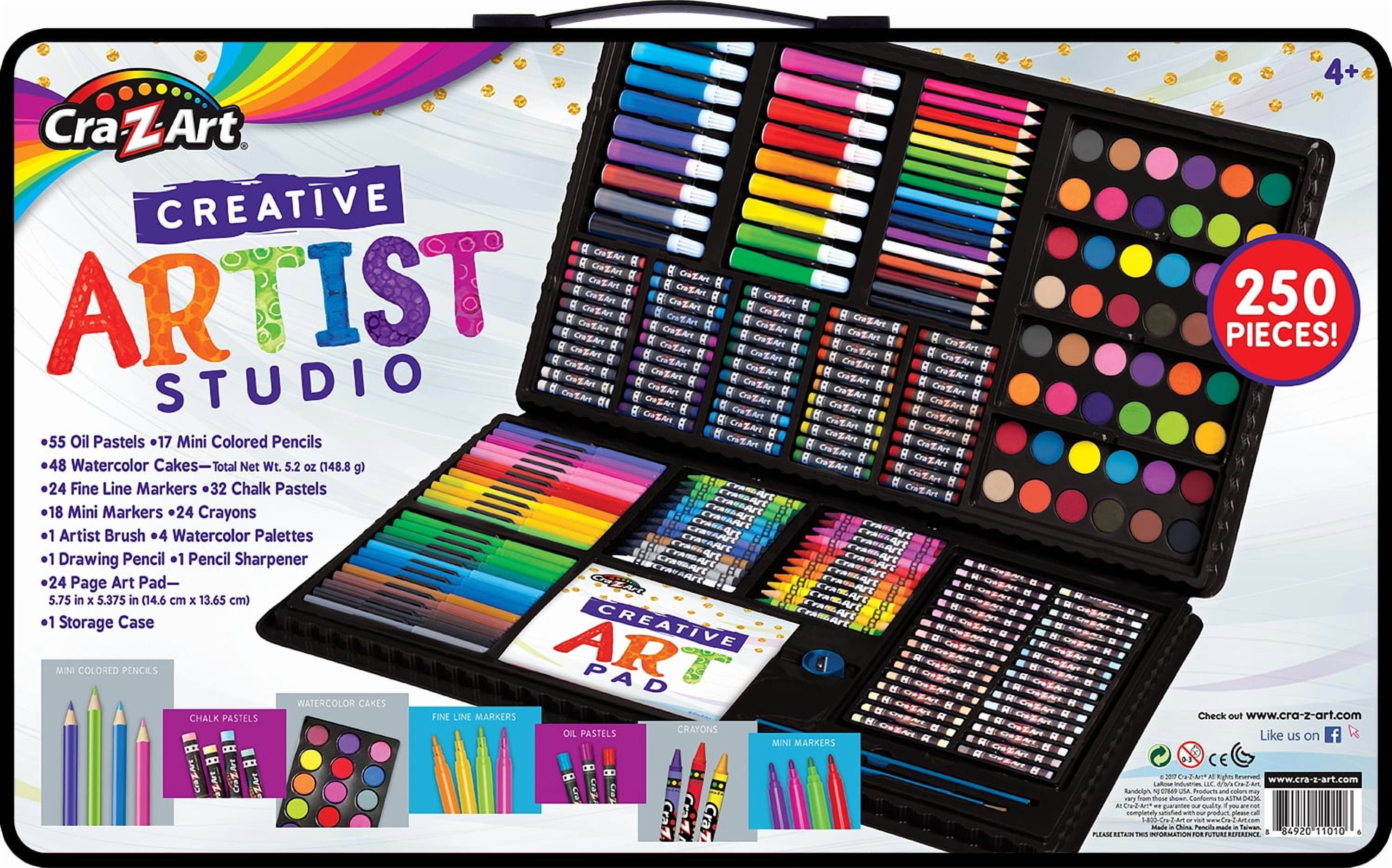 【すがお★】ZACRO Painter おまとめセット Cra-Z-Art Ultimate Creative Artist Studio Set, 250 Pieces