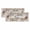 Beige Brown, variant on 2 Pack Valances for Windows, Brown Farmhouse Window Valances for Living Room/Bedroom/Bathroom, Retro Country Stars Rustic Branches Berry Light Filtering Kitchen Curtain Valance 42"W x12" L