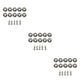 thumbnail image 1 of Kenally Juego de arandelas de tornillos para coche de 10 piezas, juego surtido de arandelas, accesorios modificados para actualización de Type4 NO4, 1 of 6