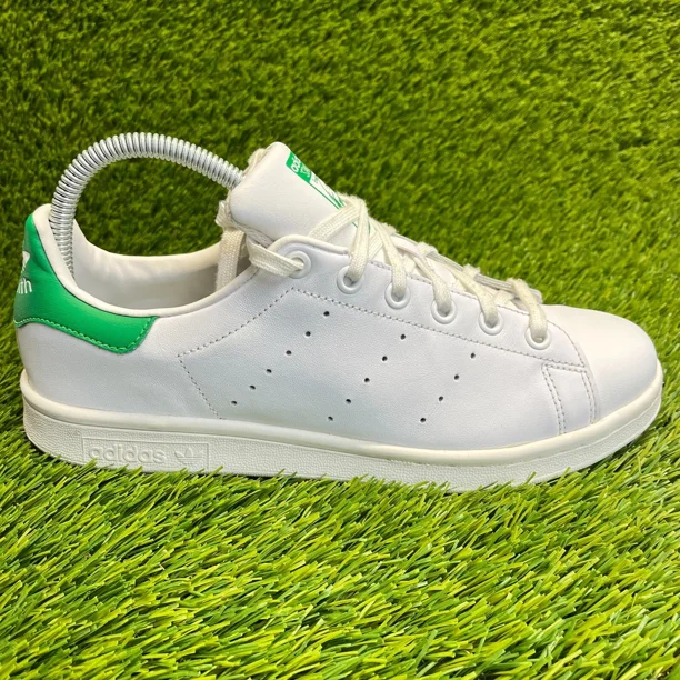 Adi-das Stan Smith Mens Size 7 White Green Athletic Lifestyle Shoes Sneakers