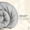 thumbnail image 2 of Dreamlab Edredón Acolchado para Toda Estación. Relleno de Microfibras Recubiertas con Gel. Lavado a Máquina. Usar como Edredón o con Funda Duvet. Hipoalergénico. (Gris Claro, Individual 162cm x 223cm), 2 of 8