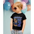 thumbnail image 2 of Tstars Nickelodeon Paw Patrol Chase Boys 2nd Birthday T-Shirt - Toddler Size - 2T, Black, 2 of 6