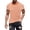 Orange, variant on HOWPAY T Shirts For Men Casual Loose Fit Striped Crew Neck Short Sleeve Classic Pullover Lightweight Summer Comfortable Soft Workout Shirts Red XL